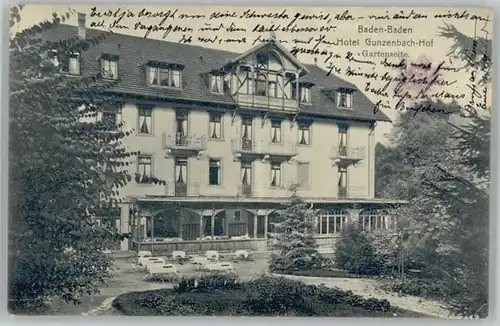 Baden-Baden Baden-Baden Hotel Gunzenbach Hof x / Baden-Baden /Baden-Baden Stadtkreis