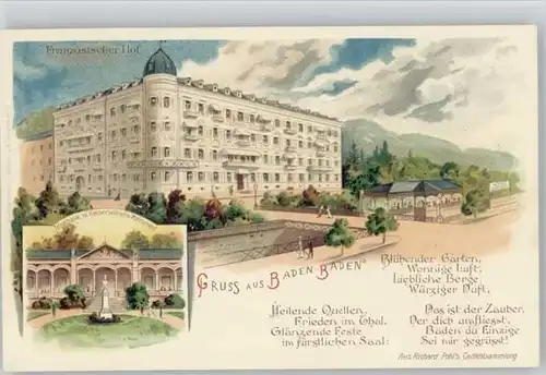 Baden-Baden Baden-Baden Franzoesischer Hof * / Baden-Baden /Baden-Baden Stadtkreis
