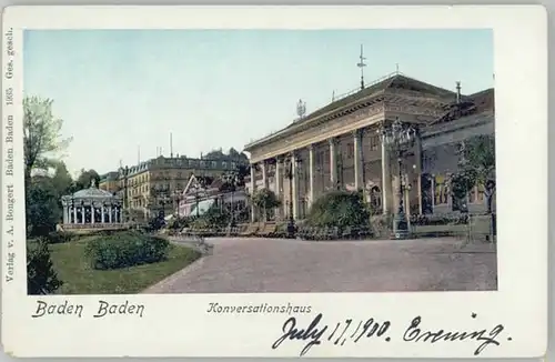 Baden-Baden Baden-Baden Konversationshaus * / Baden-Baden /Baden-Baden Stadtkreis