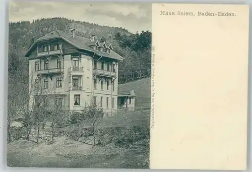 Baden-Baden Baden-Baden Haus Salem * / Baden-Baden /Baden-Baden Stadtkreis