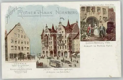 Nuernberg Nuernberg Hotel Rother Hahn * 1900 / Nuernberg /Nuernberg Stadtkreis