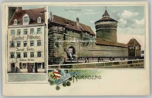 Nuernberg Gasthof Pillhofer Frauentor * 1920