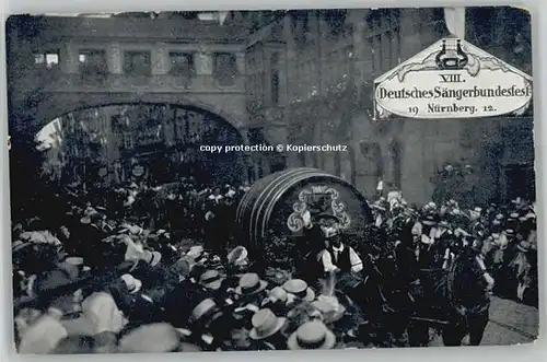 Nuernberg Nuernberg Saengerbundesfest * 1912 / Nuernberg /Nuernberg Stadtkreis