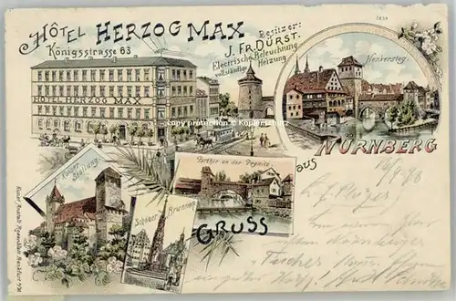 Nuernberg Koenigsstrasse  x 1898