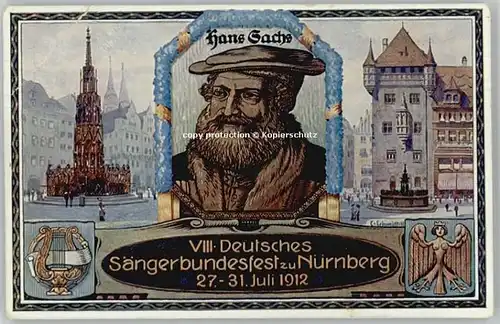 Nuernberg Saengerbundesfest x 1912