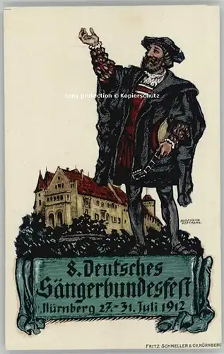 Nuernberg Saengerbundesfest * 1912