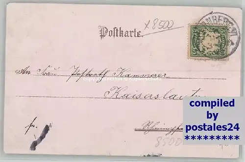 Nuernberg Bayerische Jubilaeums-Landes-Ausstellung x 1896