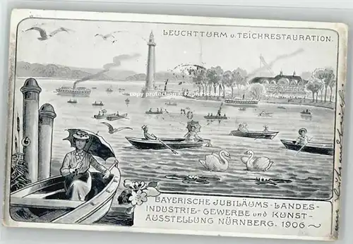 Nuernberg Bayerische Jubilaeums-Ausstellung x 1906