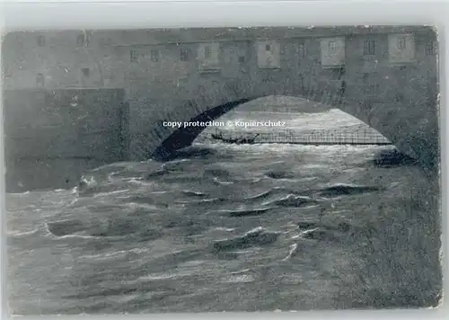 Nuernberg Hochwasserkatastrophe Kettensteg x 1909