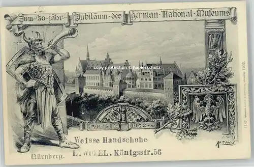 Nuernberg Jubilaeum German National Museum x 1902