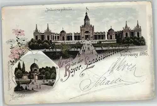 Nuernberg Nuernberg Bayerische Jubilaeums-Ausstellung x 1896 / Nuernberg /Nuernberg Stadtkreis