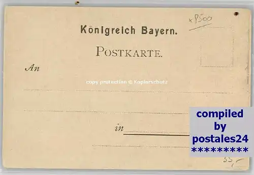 Nuernberg Nuernberg Bayerische Jubilaeums-Ausstellung * 1896 / Nuernberg /Nuernberg Stadtkreis