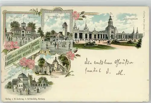 Nuernberg Nuernberg Bayerische Jubilaeums-Ausstellung x 1896 / Nuernberg /Nuernberg Stadtkreis