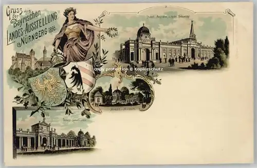 Nuernberg Nuernberg Bayerische Jubilaeums-Ausstellung * 1896 / Nuernberg /Nuernberg Stadtkreis