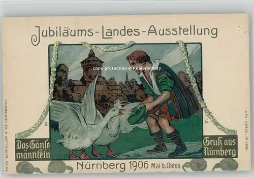 Nuernberg Nuernberg Bayerische Jubilaeums-Ausstellung * 1906 / Nuernberg /Nuernberg Stadtkreis