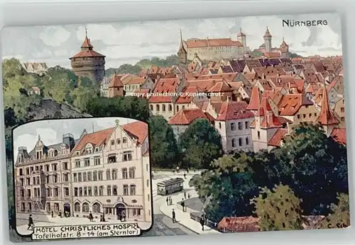 Nuernberg Nuernberg Hotel Christliches Hospiz * 1910 / Nuernberg /Nuernberg Stadtkreis