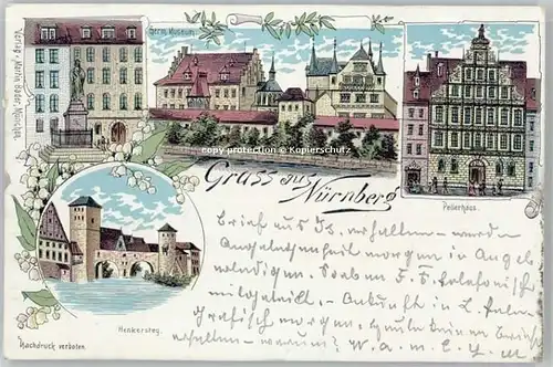 Nuernberg Nuernberg Henkersteg Pellerhaus x 1897 / Nuernberg /Nuernberg Stadtkreis