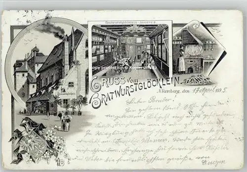 Nuernberg Nuernberg Bratwurstgloecklein x 1895 / Nuernberg /Nuernberg Stadtkreis