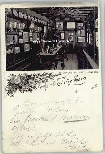 Nuernberg Bratwurstgloecklein x 1898