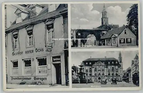 Erlangen Gasthof Roter Ochs Marktplatz * 1940