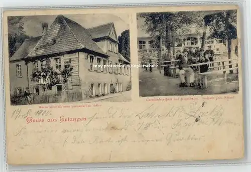 Erlangen Gastwirtschaft zum preussischen Adler  x 1900