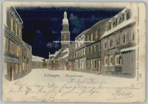 Erlangen Erlangen Hauptstrasse x 1901 / Erlangen /Erlangen Stadtkreis