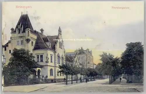 Erlangen Erlangen Nuernbergerstrasse * 1910 / Erlangen /Erlangen Stadtkreis