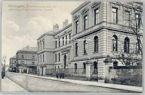 Erlangen Erlangen Krankenhausstrasse ungelaufen ca. 1910 / Erlangen /Erlangen Stadtkreis