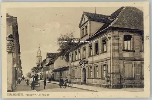 Erlangen Erlangen Friedrichstrasse ungelaufen ca. 1920 / Erlangen /Erlangen Stadtkreis