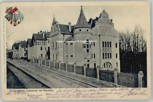 Erlangen Corpshaus Baruthia x 1911