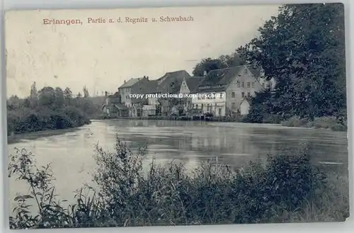Erlangen Regnitz Schwabach x 1912