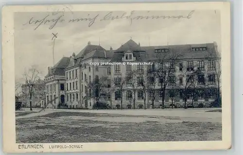 Erlangen Luitpold Schule Feldpost  x 1917