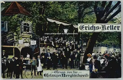 Erlangen Erlangen Bergkirchweih x 1914 / Erlangen /Erlangen Stadtkreis