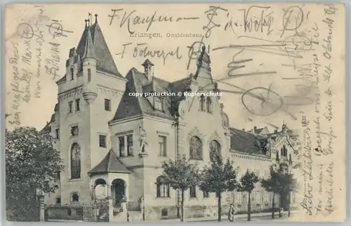 Erlangen Erlangen Onoldenhaus ungelaufen ca. 1900 / Erlangen /Erlangen Stadtkreis