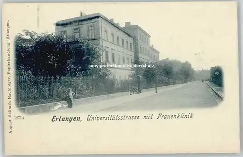 Erlangen Erlangen Frauenklinik ungelaufen ca. 1900 / Erlangen /Erlangen Stadtkreis