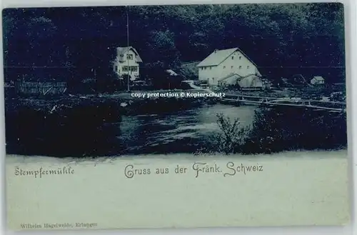 Goessweinstein Goessweinstein Stempfermuehle ungelaufen ca. 1900 / Goessweinstein /Forchheim LKR