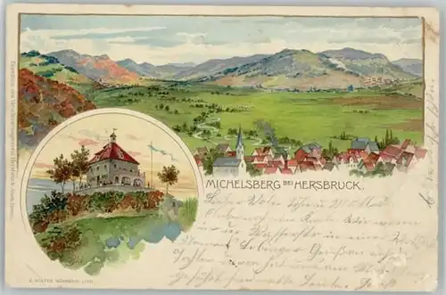 Hersbruck Kuenstlerkarte Michelsberg x 1899