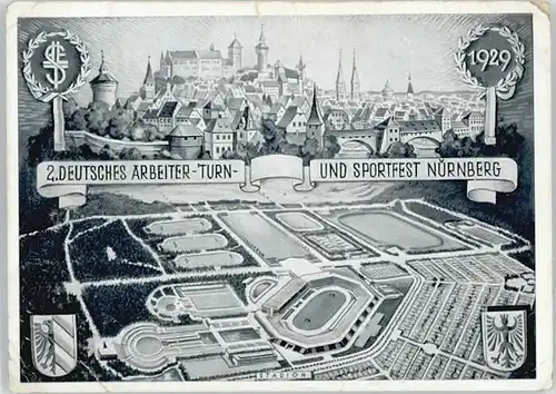 Nuernberg Sportfest Turnfest * 1929