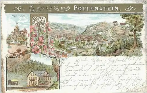 Pottenstein Oberfranken Pottenstein Schuettersmuehle Tuechersfeld x / Pottenstein /Bayreuth LKR