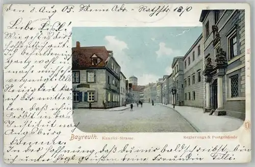 Bayreuth Bayreuth Kanzlei-Strasse Regierungsgebaeude Postgebaeude x / Bayreuth /Bayreuth LKR