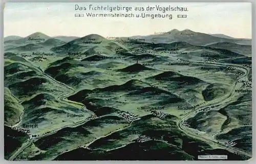 Warmensteinach Bad Berneck Goldmuehl Nemmersdorf Untersteinach KuenstlerE. Felle Isny * 1910