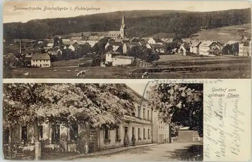 Bischofsgruen Gasthof zum goldenen Loewen x 1927