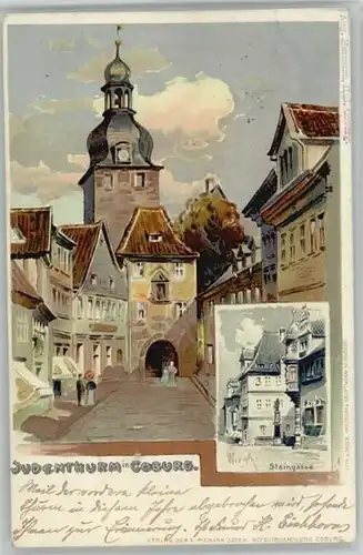 Coburg Judenturm Steingasse x 1899