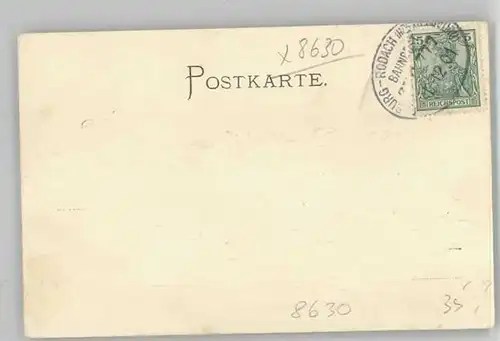 Coburg Coburg Kuenstlerkarte x 1901 / Coburg /Coburg LKR