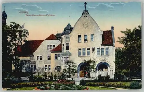 Coburg Ernst Alexandrinen Volksbad x 1922