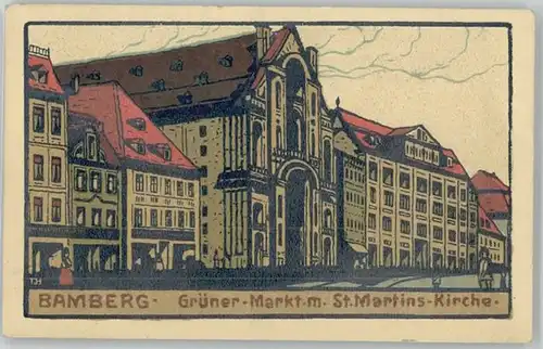 Bamberg St. Martins Kirche Feldpost  x 1917