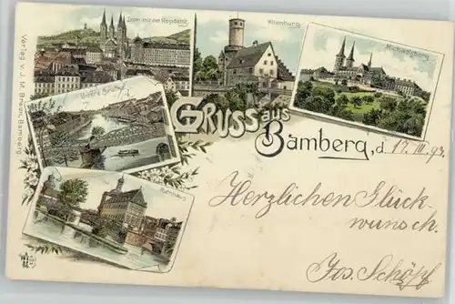 Bamberg Altenburg Michaelsberg x 1898