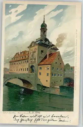 Bamberg Bamberg KuenstlerSchmidt Rathaus  * 1901 / Bamberg /Bamberg LKR