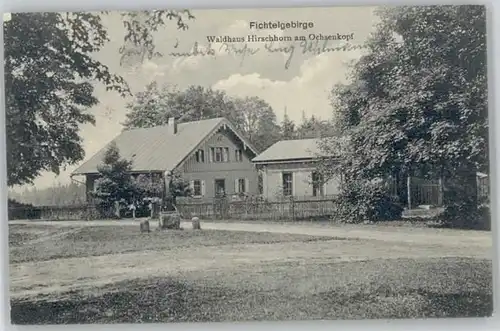 Bischofsgruen [Stempelabschlag] Waldhaus Hirschhorn Ochsenkopf x 1913