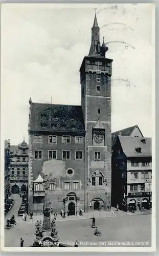 Wuerzburg Rathaus mit Grafeneckardsturm x